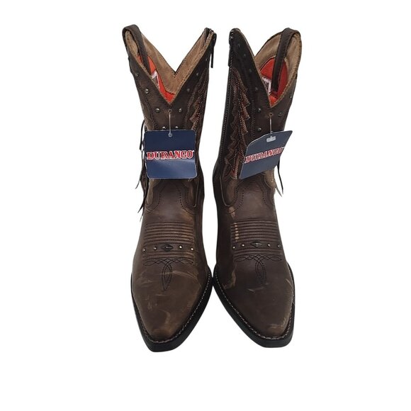 Crush By Durango Women's DRD0430 Bootie Western Boot Roasted Pecan Size 6.5M - Picture 7 of 8